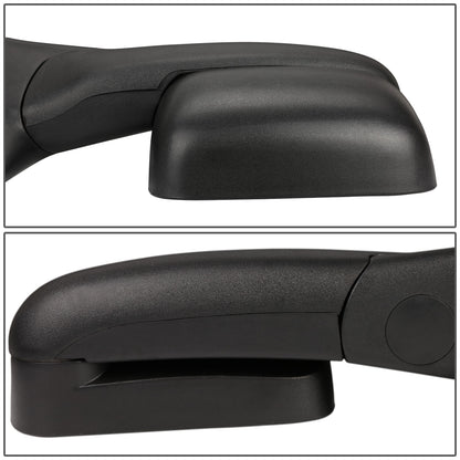 RETROVISORES EXTENDIBLES TOWING MIRROR - 02-08 DODGE RAM 1500 / 03-09 RAM 2500, 3500 - RIGHT - MANUAL W/O HEATED W/O SIGNAL - BLACK