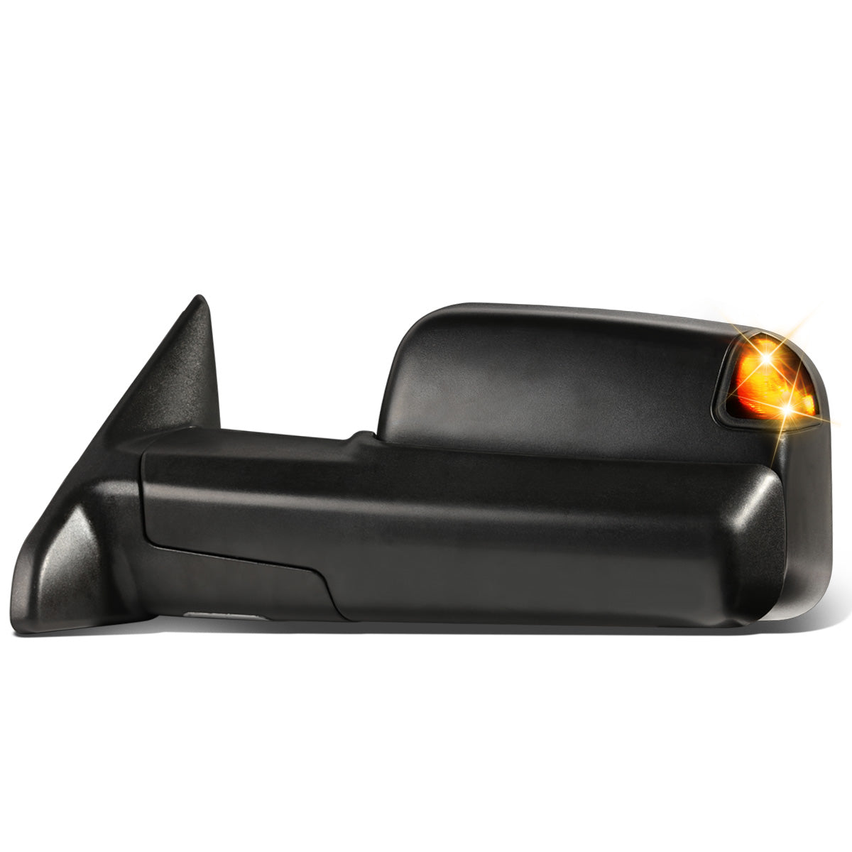 RETROVISORES EXTENDIBLES TOWING MIRROR - 09-16 DODGE RAM 1500 / 10-16 RAM 2500, 3500, 4500, 5500 - LEFT - POWERED, W/ HEATED - LED SMOKE SIGNAL - BLACK