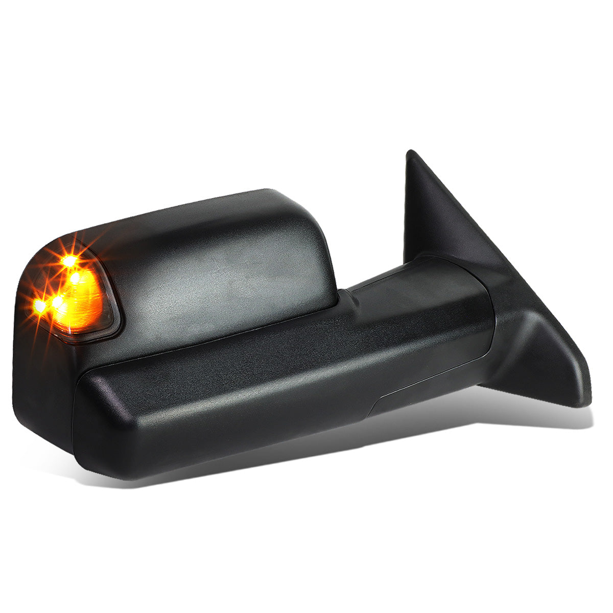 RETROVISORES EXTENDIBLES TOWING MIRROR - 09-16 DODGE RAM 1500 / 10-16 RAM 2500, 3500, 4500, 5500 - RIGHT - POWERED, W/ HEATED - LED SMOKE SIGNAL - BLACK