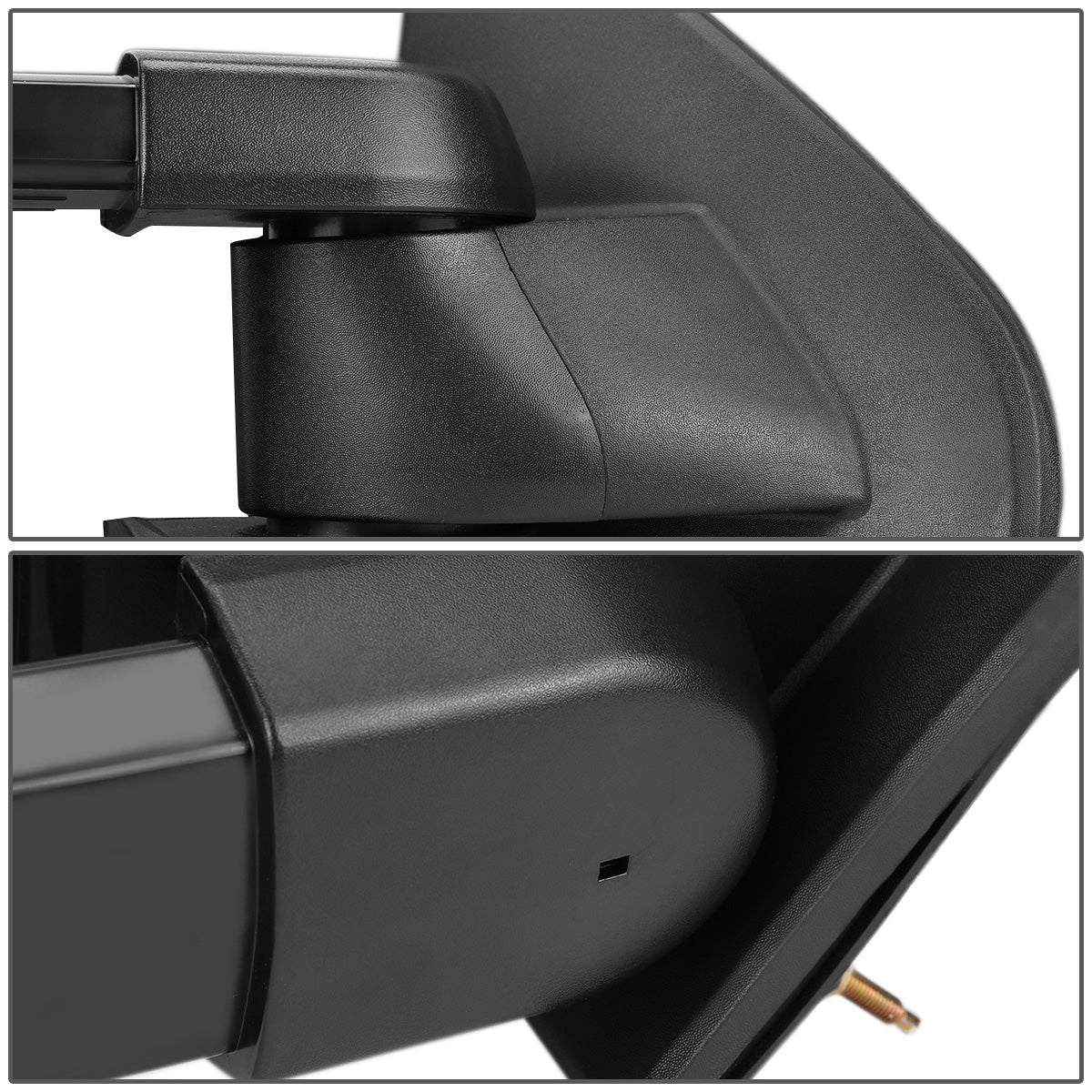 RETROVISORES EXTENDIBLES TOWING MIRROR - 03-06 CHEVY SILVERADO, GMC SIERRA, CHEVY TAHOE, CHEVY SUBURBAN, GMC YUKON, CADILLAC ESCALADE, CHEVY AVALANCHE / 2007 CHEVY SILVERADO CLASSIC, GMC SIERRA CLASSIC - PAIR - MANUAL W/O HEATED - AMBER SIGNAL - BLACK