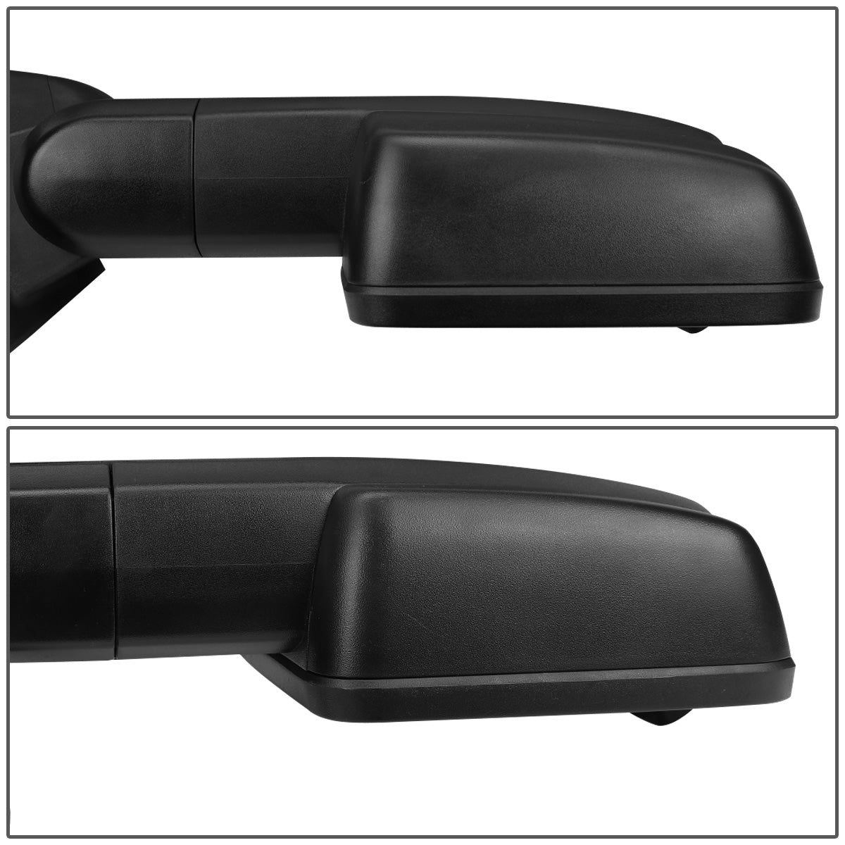 RETROVISORES EXTENDIBLES TOWING MIRROR - 03-06 CHEVY SILVERADO, GMC SIERRA, CHEVY TAHOE, CHEVY SUBURBAN, GMC YUKON, CADILLAC ESCALADE, CHEVY AVALANCHE / 2007 CHEVY SILVERADO CLASSIC, GMC SIERRA CLASSIC - LEFT - POWERED W/ HEATED - LED SMOKE SIGNAL - BLACK