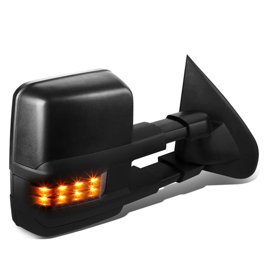 RETROVISORES EXTENDIBLES TOWING MIRROR - 03-06 CHEVY SILVERADO, GMC SIERRA, CHEVY TAHOE, CHEVY SUBURBAN, GMC YUKON, CADILLAC ESCALADE, CHEVY AVALANCHE / 2007 CHEVY SILVERADO CLASSIC, GMC SIERRA CLASSIC - RIGHT - POWERED W/ HEATED - LED SMOKE SIGNAL -