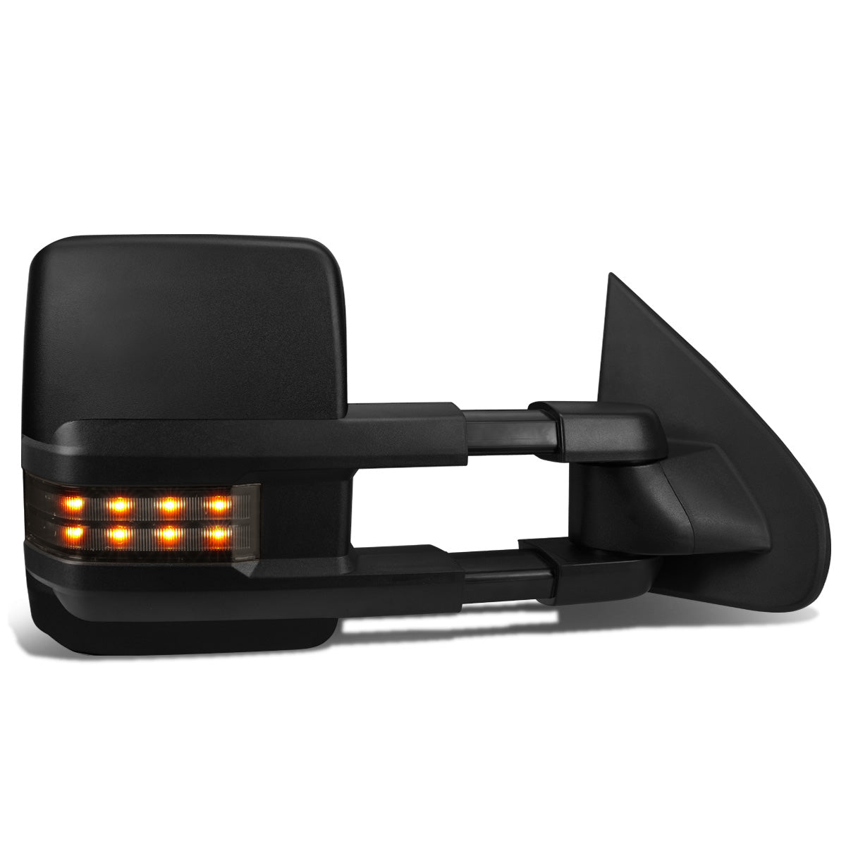 RETROVISORES EXTENDIBLES TOWING MIRROR - 03-06 CHEVY SILVERADO, GMC SIERRA, CHEVY TAHOE, CHEVY SUBURBAN, GMC YUKON, CADILLAC ESCALADE, CHEVY AVALANCHE / 2007 CHEVY SILVERADO CLASSIC, GMC SIERRA CLASSIC - RIGHT - POWERED W/ HEATED - LED SMOKE SIGNAL -