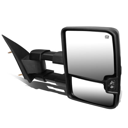 RETROVISORES EXTENDIBLES TOWING MIRROR - 03-06 CHEVY SILVERADO, GMC SIERRA, CHEVY TAHOE, CHEVY SUBURBAN, GMC YUKON, CADILLAC ESCALADE, CHEVY AVALANCHE / 2007 CHEVY SILVERADO CLASSIC, GMC SIERRA CLASSIC - RIGHT - POWERED W/ HEATED - LED SMOKE SIGNAL -