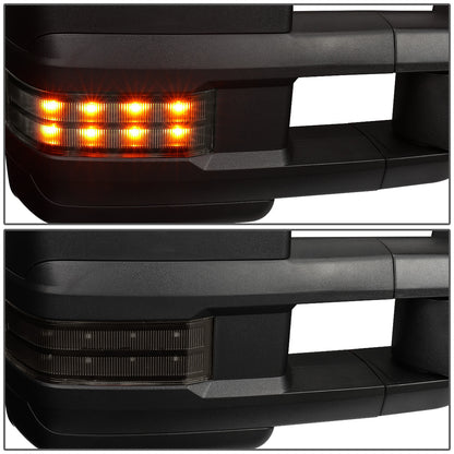 RETROVISORES EXTENDIBLES TOWING MIRROR - 03-06 CHEVY SILVERADO, GMC SIERRA, CHEVY TAHOE, CHEVY SUBURBAN, GMC YUKON, CADILLAC ESCALADE, CHEVY AVALANCHE / 2007 CHEVY SILVERADO CLASSIC, GMC SIERRA CLASSIC - RIGHT - POWERED W/ HEATED - LED SMOKE SIGNAL -