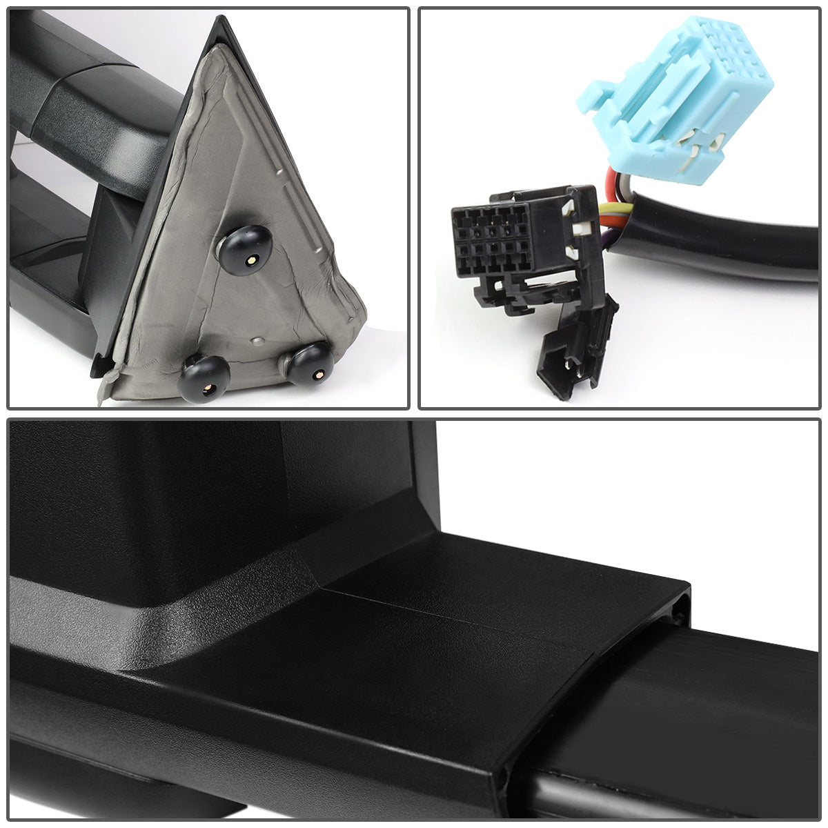 RETROVISORES EXTENDIBLES TOWING MIRROR - 03-06 CHEVY SILVERADO, GMC SIERRA, CHEVY TAHOE, CHEVY SUBURBAN, GMC YUKON, CADILLAC ESCALADE, CHEVY AVALANCHE / 2007 CHEVY SILVERADO CLASSIC, GMC SIERRA CLASSIC - RIGHT - POWERED W/ HEATED - LED SMOKE SIGNAL -