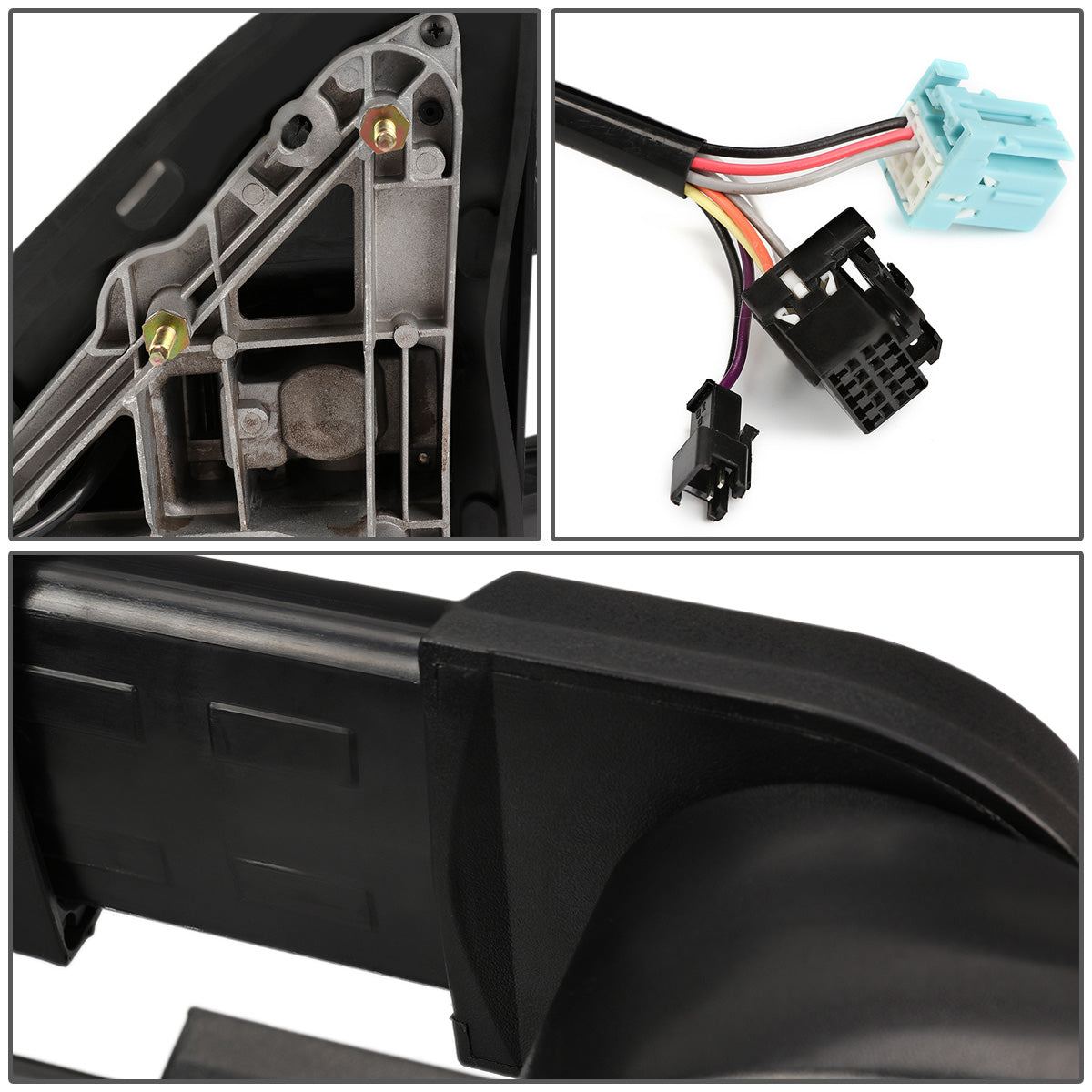 RETROVISORES EXTENDIBLES TOWING MIRROR - 03-06 CHEVY SILVERADO, GMC SIERRA, CHEVY TAHOE, CHEVY SUBURBAN, GMC YUKON, CADILLAC ESCALADE, CHEVY AVALANCHE / 2007 CHEVY SILVERADO CLASSIC, GMC SIERRA CLASSIC - PAIR - POWERED W/ HEATED - LED SMOKE SIGNAL -