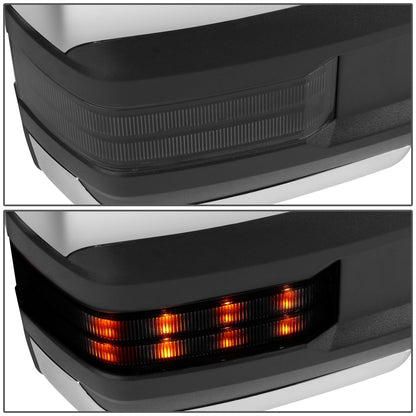RETROVISORES EXTENDIBLES TOWING MIRROR - 03-06 CHEVY SILVERADO, GMC SIERRA, CHEVY TAHOE, CHEVY SUBURBAN, GMC YUKON, CADILLAC ESCALADE, CHEVY AVALANCHE / 2007 CHEVY SILVERADO CLASSIC, GMC SIERRA CLASSIC - RIGHT - POWERED W/ HEATED - LED SMOKE SIGNAL -