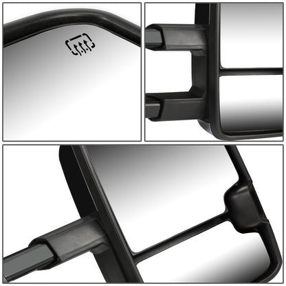 RETROVISORES EXTENDIBLES TOWING MIRROR - 03-06 CHEVY SILVERADO, GMC SIERRA, CHEVY TAHOE, CHEVY SUBURBAN, GMC YUKON, CADILLAC ESCALADE, CHEVY AVALANCHE / 2007 CHEVY SILVERADO CLASSIC, GMC SIERRA CLASSIC - RIGHT - POWERED W/ HEATED - LED SMOKE SIGNAL -