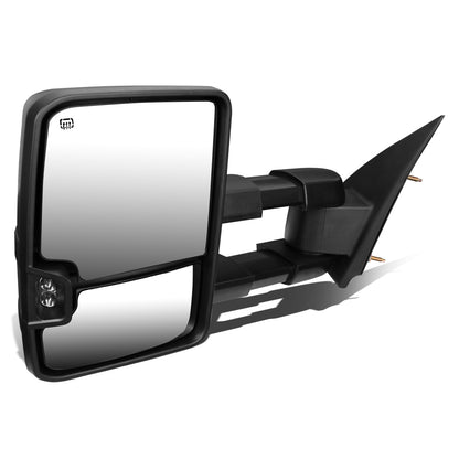 RETROVISORES EXTENDIBLES TOWING MIRROR - 14-17 CHEVY SILVERADO, GMC SIERRA 1500 / 15-17 CHEVY SILVERADO, GMC SIERRA 2500, 3500 - LEFT - POWERED W/ HEATED - LED SMOKE SIGNAL - BLACK