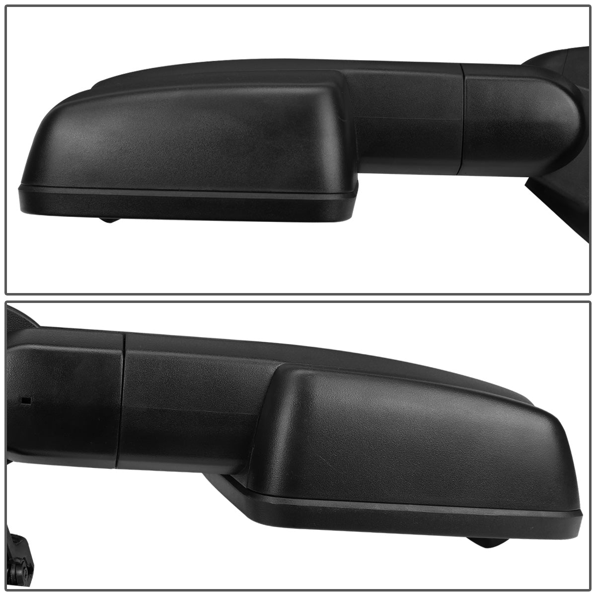 RETROVISORES EXTENDIBLES TOWING MIRROR - 14-17 CHEVY SILVERADO, GMC SIERRA 1500 / 15-17 CHEVY SILVERADO, GMC SIERRA 2500, 3500 - LEFT - POWERED W/ HEATED - LED SMOKE SIGNAL - BLACK