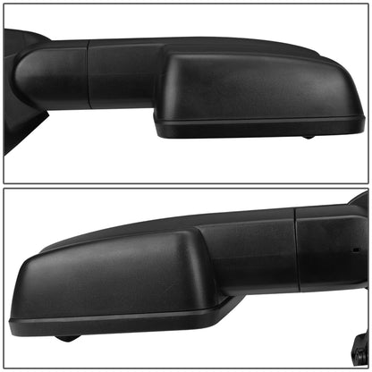 RETROVISORES EXTENDIBLES TOWING MIRROR - 14-17 CHEVY SILVERADO, GMC SIERRA 1500 / 15-17 CHEVY SILVERADO, GMC SIERRA 2500, 3500 - RIGHT - POWERED W/ HEATED - LED SMOKE SIGNAL - BLACK