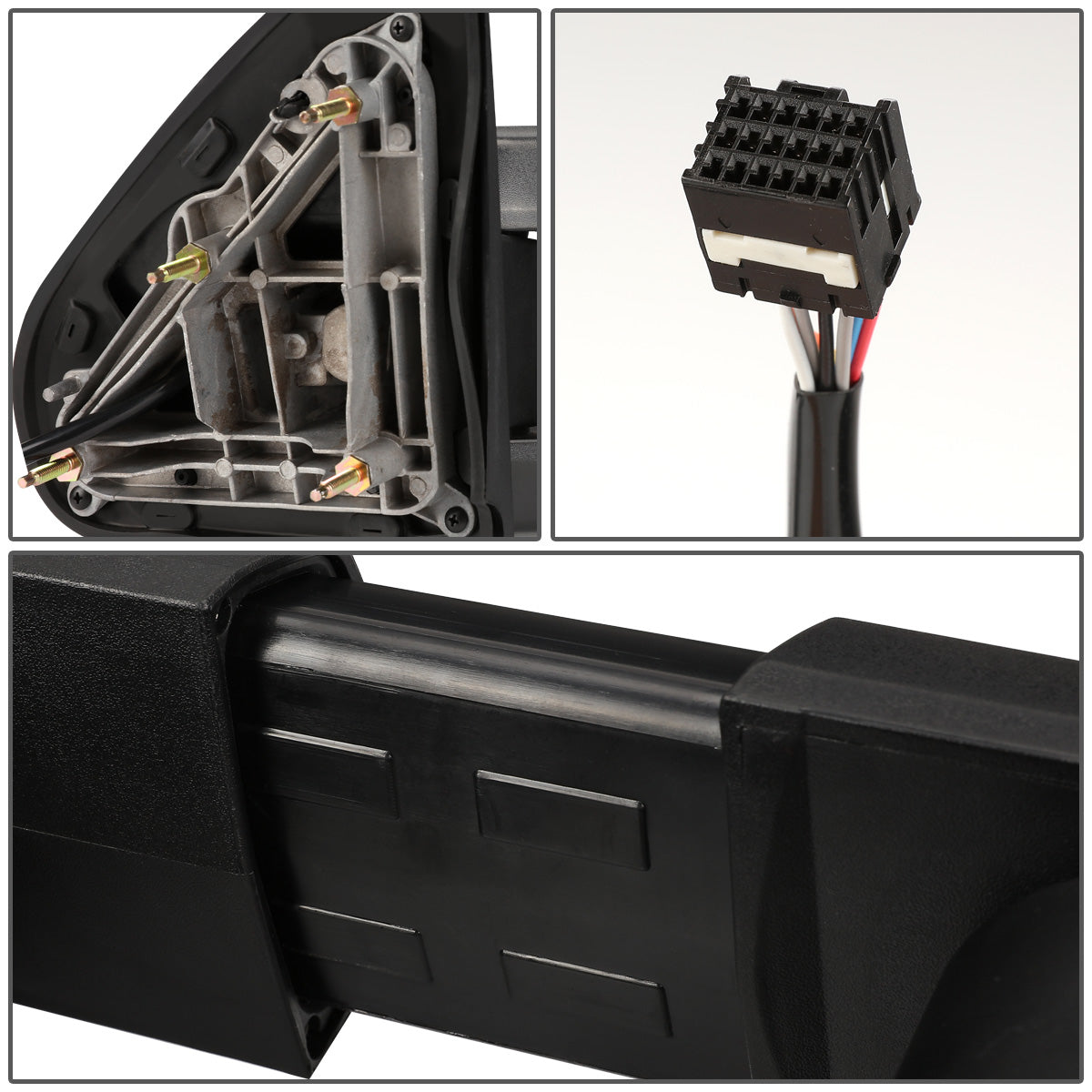 RETROVISORES EXTENDIBLES TOWING MIRROR - 14-ON CHEVY SILVERADO, GMC SIERRA 1500 / 15-17 CHEVY SILVERADO 2500, 3500, GMC SIERRA 2500, 3500 - PAIR - POWERED W/ HEATED - AMBER SIGNAL - CHROME