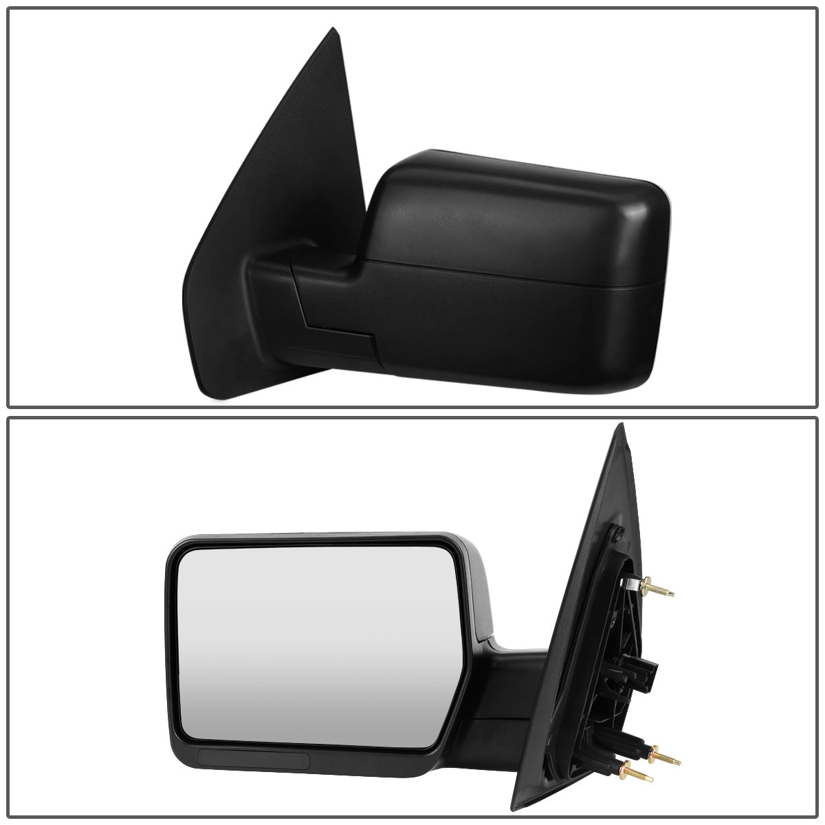 RETROVISORES EXTENDIBLES TOWING MIRROR - 04-14 FORD F-150 - LEFT - MANUAL W/O HEATED W/O SIGNAL - BLACK