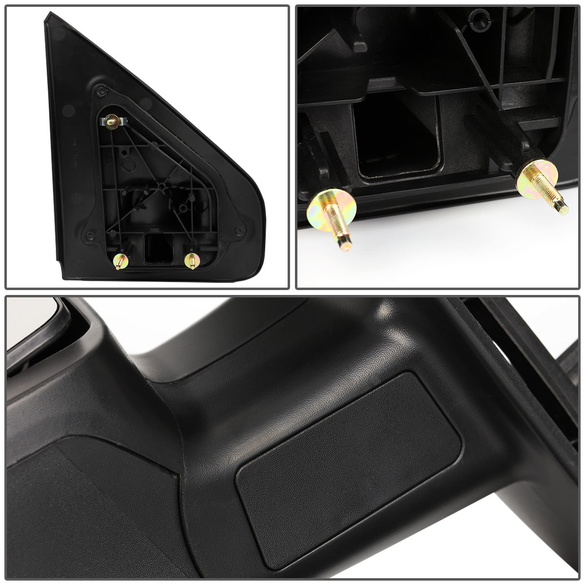 RETROVISORES EXTENDIBLES TOWING MIRROR - 04-14 FORD F-150 - LEFT - MANUAL W/O HEATED W/O SIGNAL - BLACK