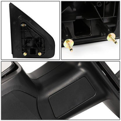RETROVISORES EXTENDIBLES TOWING MIRROR - 04-14 FORD F-150 - LEFT - MANUAL W/O HEATED W/O SIGNAL - BLACK
