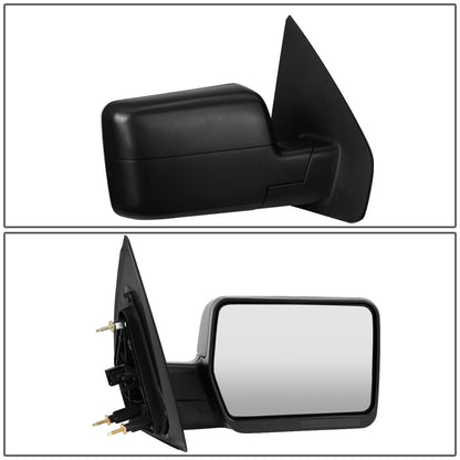 RETROVISORES EXTENDIBLES TOWING MIRROR - 04-14 FORD F-150 - RIGHT - MANUAL W/O HEATED W/O SIGNAL - BLACK