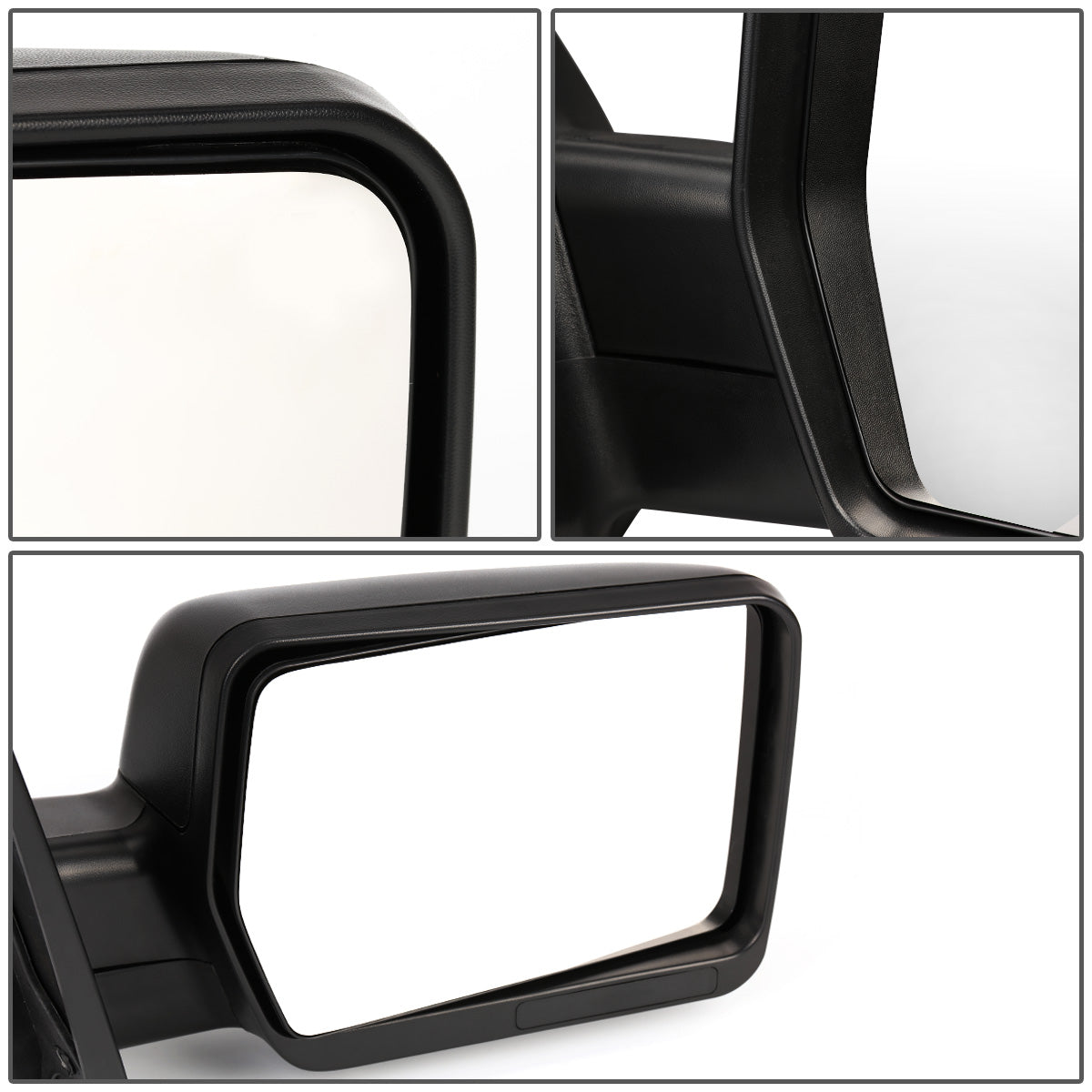 RETROVISORES EXTENDIBLES TOWING MIRROR - 04-14 FORD F-150 - RIGHT - MANUAL W/O HEATED W/O SIGNAL - BLACK