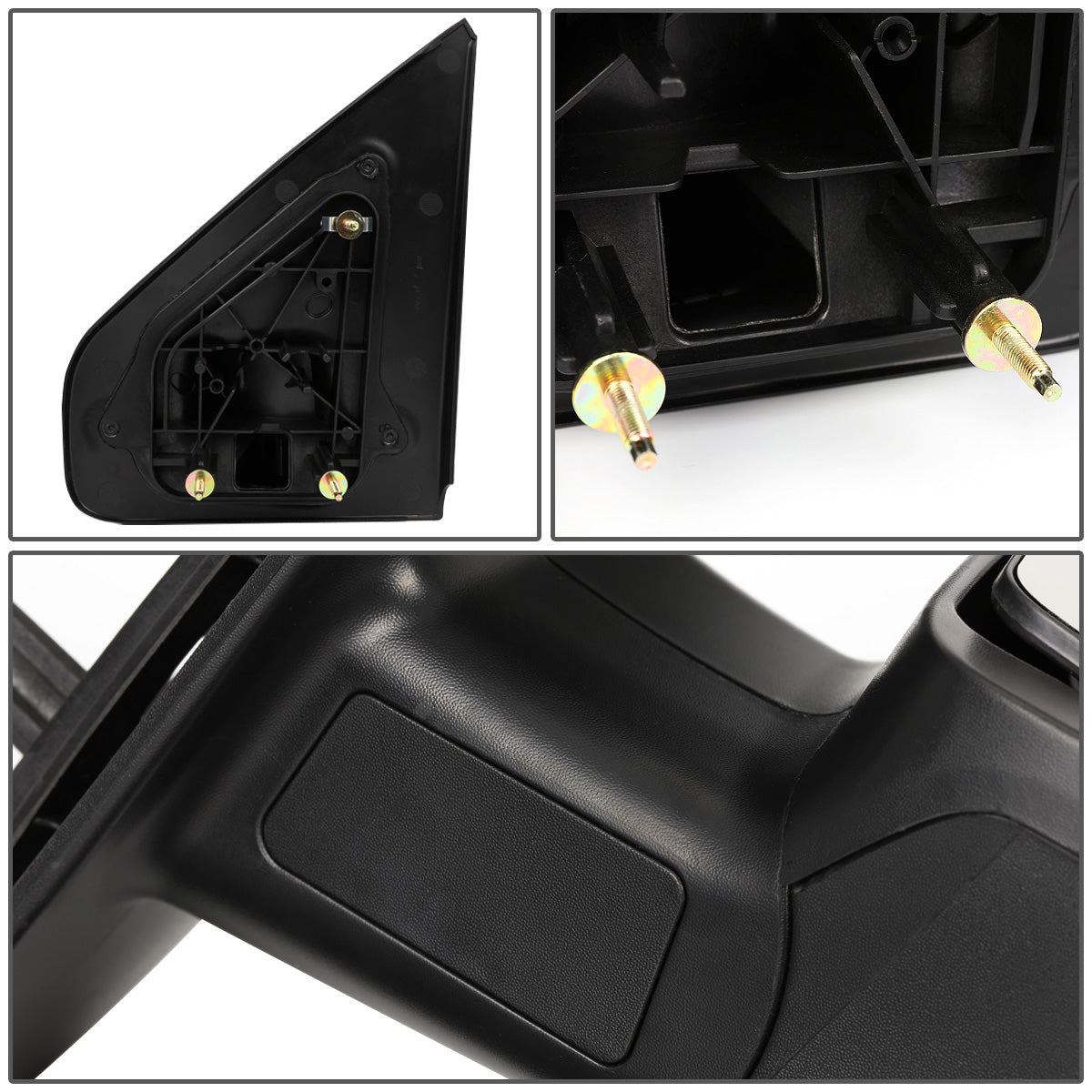 RETROVISORES EXTENDIBLES TOWING MIRROR - 04-14 FORD F-150 - RIGHT - MANUAL W/O HEATED W/O SIGNAL - BLACK