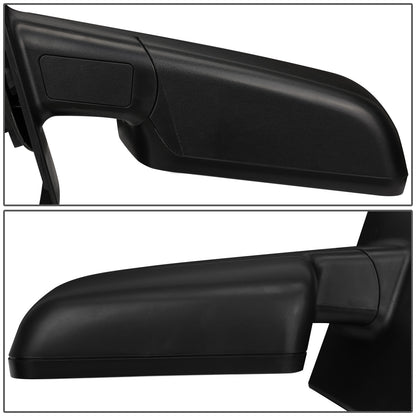 RETROVISORES EXTENDIBLES TOWING MIRROR - 04-14 FORD F-150 - LEFT - MANUAL W/O HEATED - LED AMBER SIGNAL - BLACK