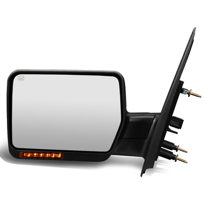 RETROVISORES EXTENDIBLES TOWING MIRROR - 04-06 FORD F-150 - LEFT - POWERED W/ HEATED - AMBER SIGNAL - BLACK