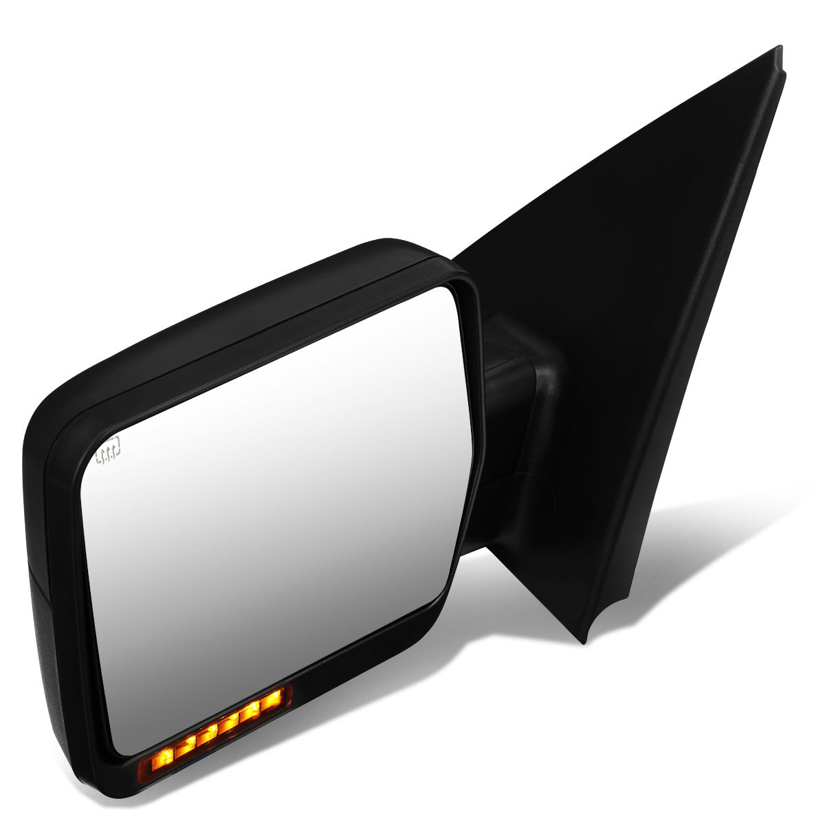 RETROVISORES EXTENDIBLES TOWING MIRROR - 04-06 FORD F-150 - LEFT - POWERED W/ HEATED - AMBER SIGNAL - BLACK