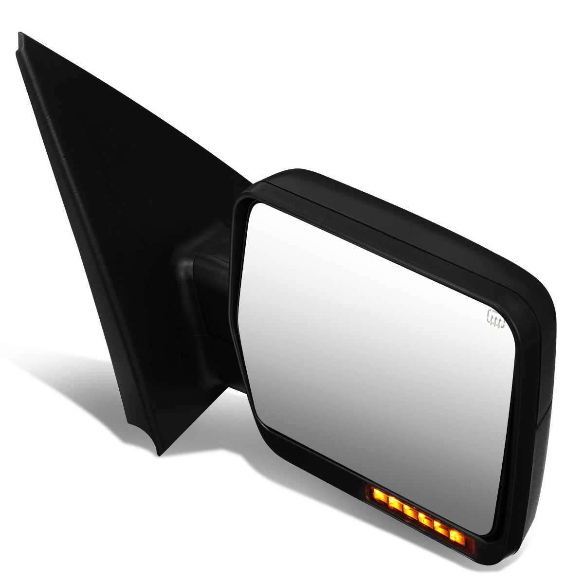 RETROVISORES EXTENDIBLES TOWING MIRROR - 04-06 FORD F-150 - RIGHT - POWERED W/ HEATED - AMBER SIGNAL - BLACK