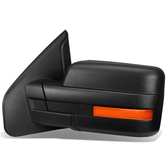 RETROVISORES EXTENDIBLES TOWING MIRROR - 04-14 FORD F-150 - LEFT - POWERED W/ HEATED W/O SIGNAL - BLACK