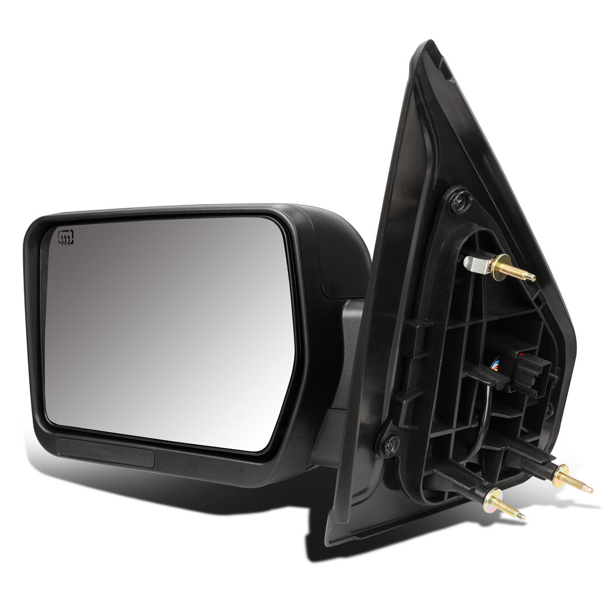 RETROVISORES EXTENDIBLES TOWING MIRROR - 04-14 FORD F-150 - LEFT - POWERED W/ HEATED W/O SIGNAL - BLACK