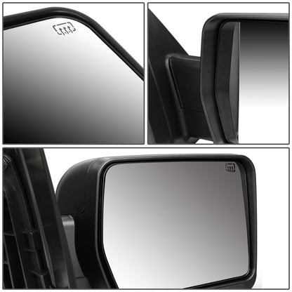 RETROVISORES EXTENDIBLES TOWING MIRROR - 04-14 FORD F-150 - RIGHT - POWERED W/ HEATED W/O SIGNAL - BLACK