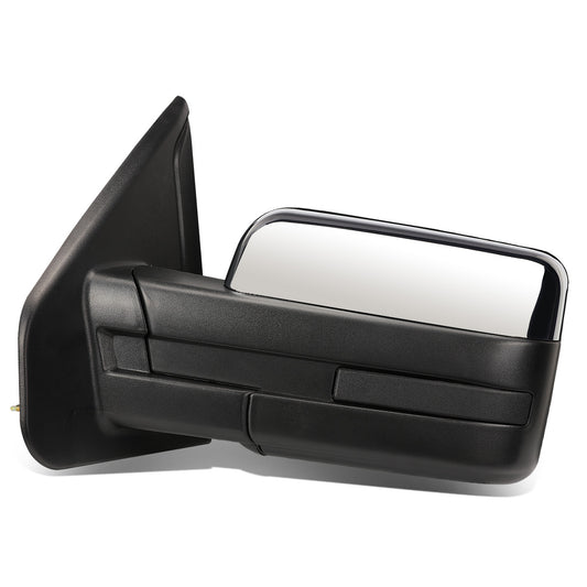 RETROVISORES EXTENDIBLES TOWING MIRROR - 04-14 FORD F-150 - LEFT - POWERED W/ HEATED W/O SIGNAL - CHROME