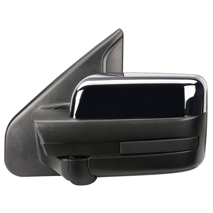 RETROVISORES EXTENDIBLES TOWING MIRROR - 04-14 FORD F-150 - LEFT - POWERED W/ HEATED W/O SIGNAL - CHROME