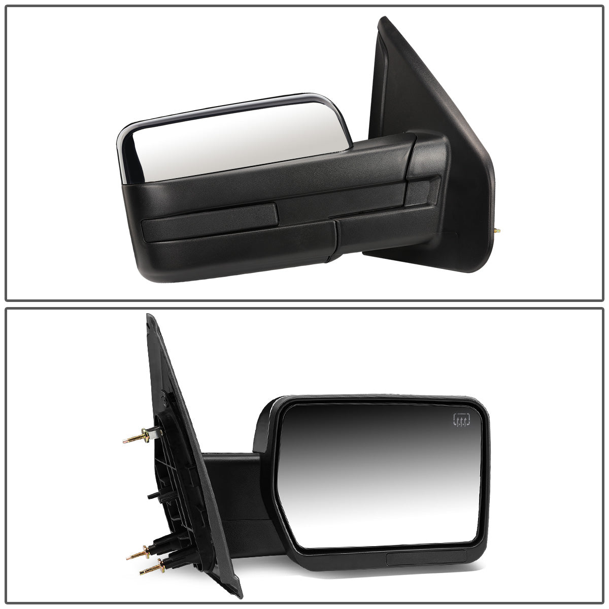 RETROVISORES EXTENDIBLES TOWING MIRROR - 04-14 FORD F-150 - RIGHT - POWERED W/ HEATED W/O SIGNAL - CHROME