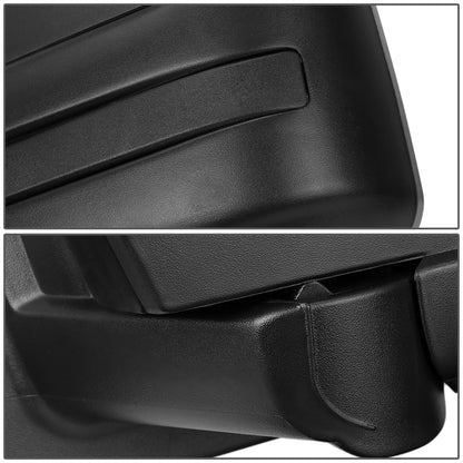 RETROVISORES EXTENDIBLES TOWING MIRROR - 04-14 FORD F-150 - LEFT - MANUAL W/O HEATED W/O SIGNAL - BLACK