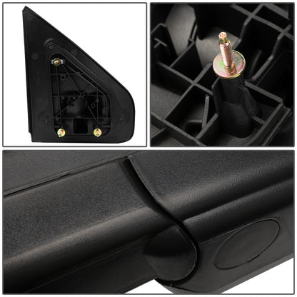 RETROVISORES EXTENDIBLES TOWING MIRROR - 04-14 FORD F-150 - LEFT - MANUAL W/O HEATED W/O SIGNAL - BLACK