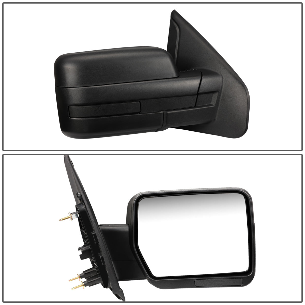 RETROVISORES EXTENDIBLES TOWING MIRROR - 04-14 FORD F-150 - RIGHT - MANUAL W/O HEATED W/O SIGNAL - BLACK