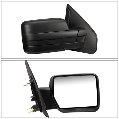 RETROVISORES EXTENDIBLES TOWING MIRROR - 04-14 FORD F-150 - RIGHT - MANUAL W/O HEATED W/O SIGNAL - BLACK