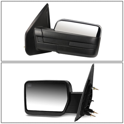 RETROVISORES EXTENDIBLES TOWING MIRROR - 04-14 FORD F-150 - LEFT - MANUAL W/O HEATED W/O SIGNAL - CHROME