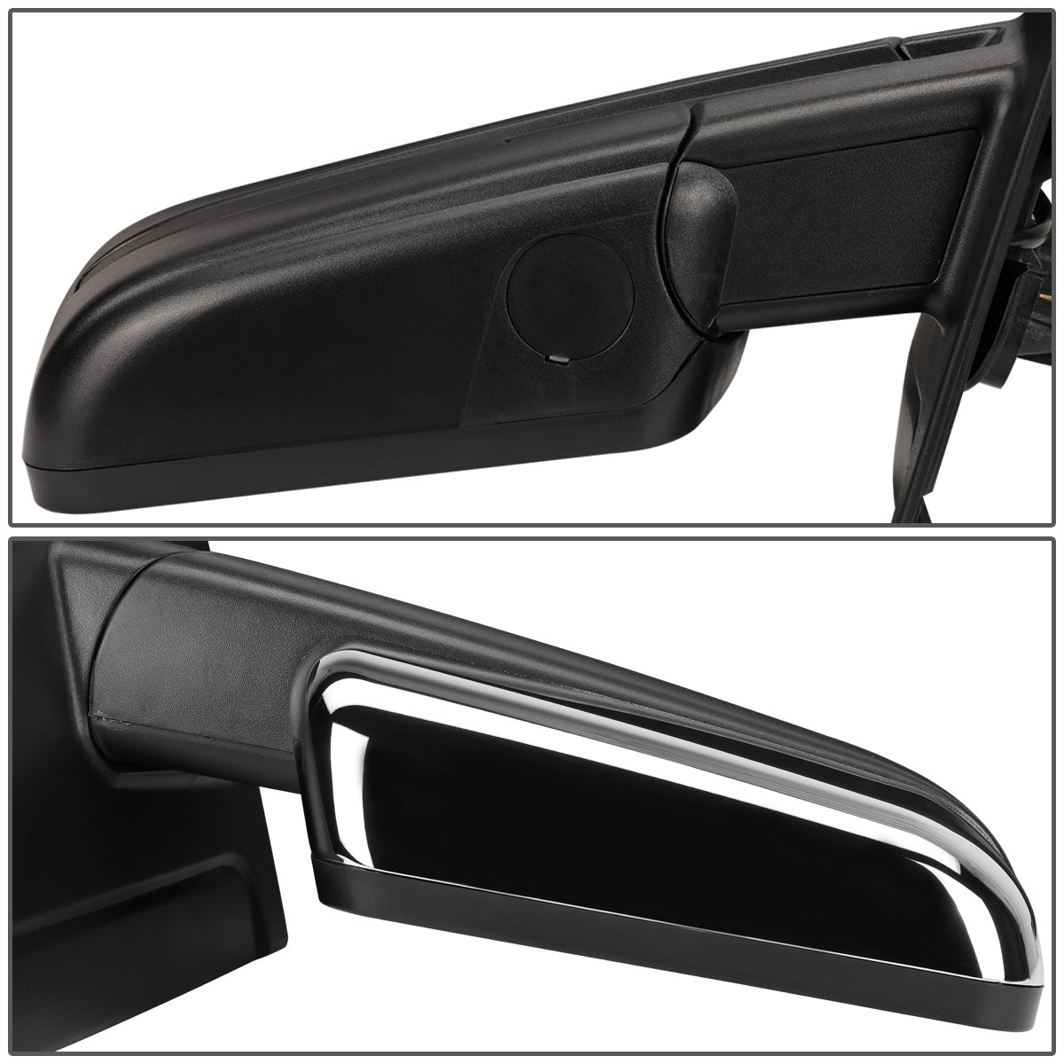 RETROVISORES EXTENDIBLES TOWING MIRROR - 04-14 FORD F-150 - RIGHT - MANUAL W/O HEATED W/O SIGNAL - CHROME