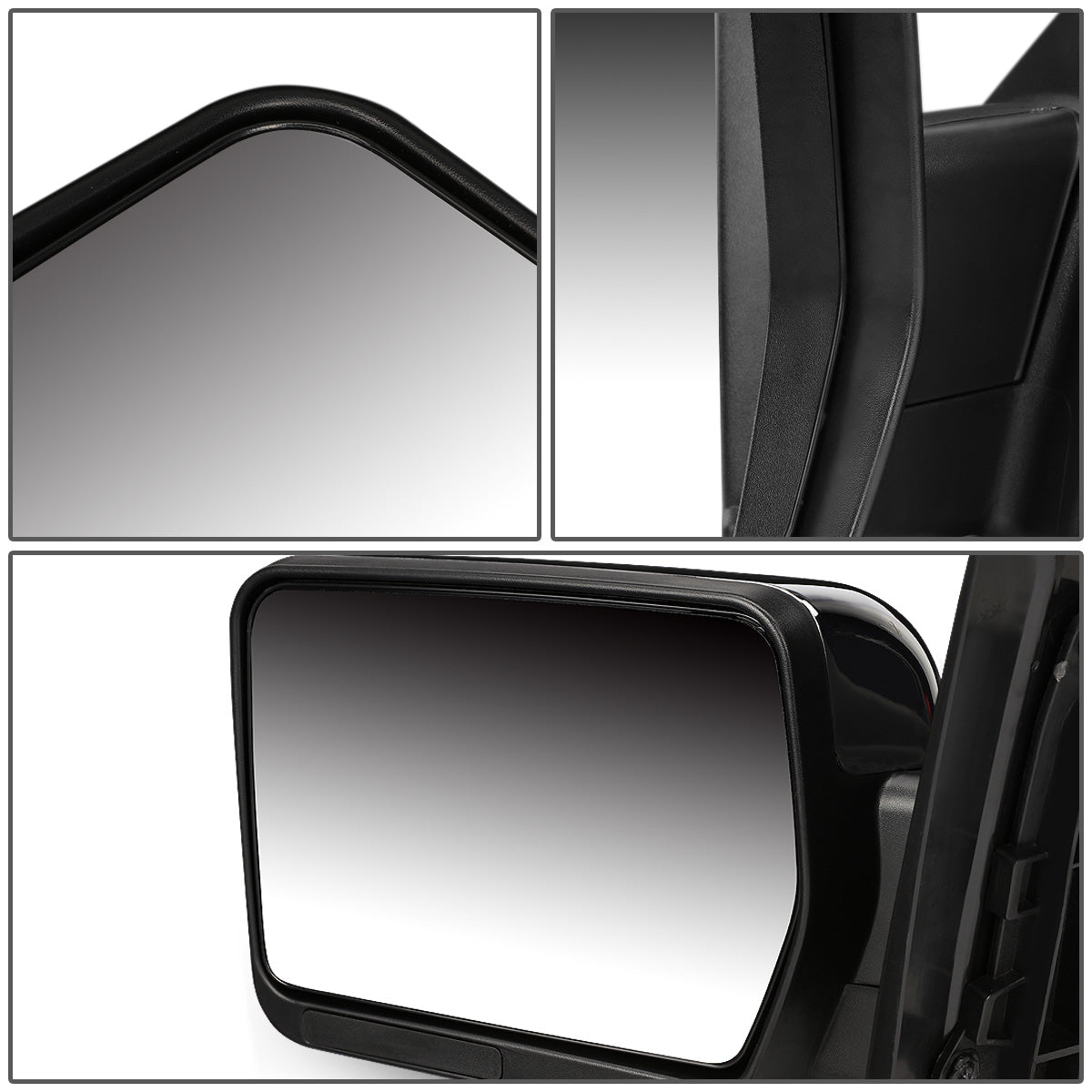 RETROVISORES EXTENDIBLES TOWING MIRROR - 04-14 FORD F-150 - RIGHT - MANUAL W/O HEATED W/O SIGNAL - CHROME