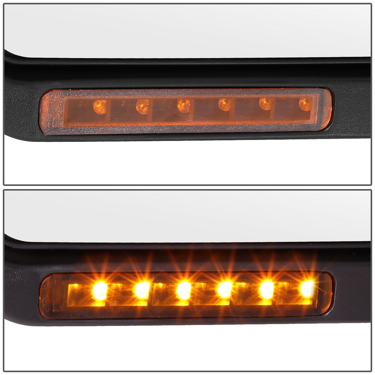 RETROVISORES EXTENDIBLES TOWING MIRROR - 04-14 FORD F-150 - RIGHT - MANUAL W/O HEATED - LED AMBER SIGNAL - BLACK