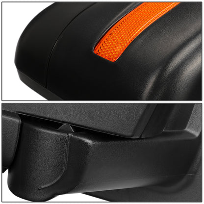 RETROVISORES EXTENDIBLES TOWING MIRROR - 04-14 FORD F-150 - RIGHT - MANUAL W/O HEATED - LED AMBER SIGNAL - BLACK