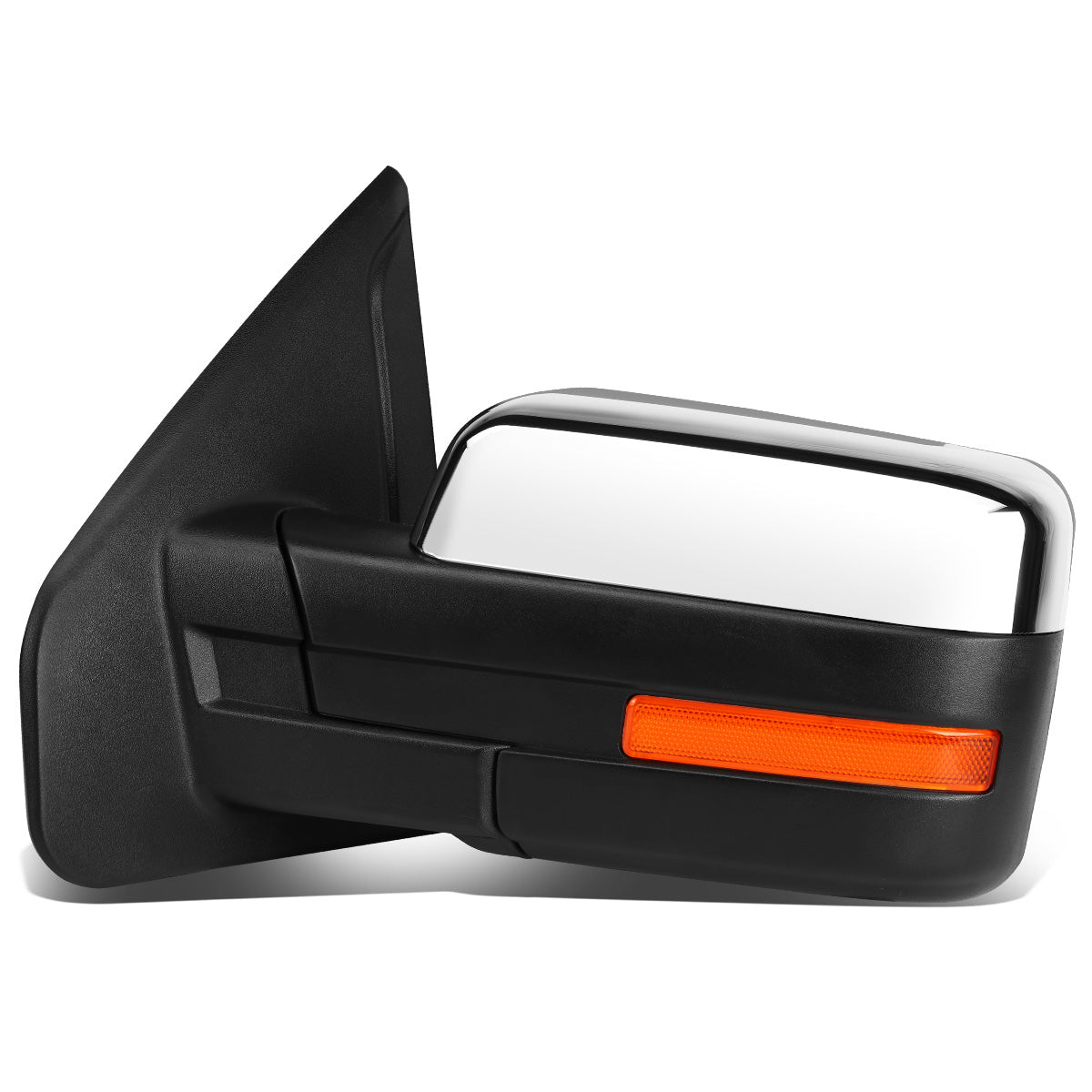 RETROVISORES EXTENDIBLES TOWING MIRROR - 04-14 FORD F-150 - LEFT - MANUAL W/O HEATED - LED AMBER SIGNAL - CHROME
