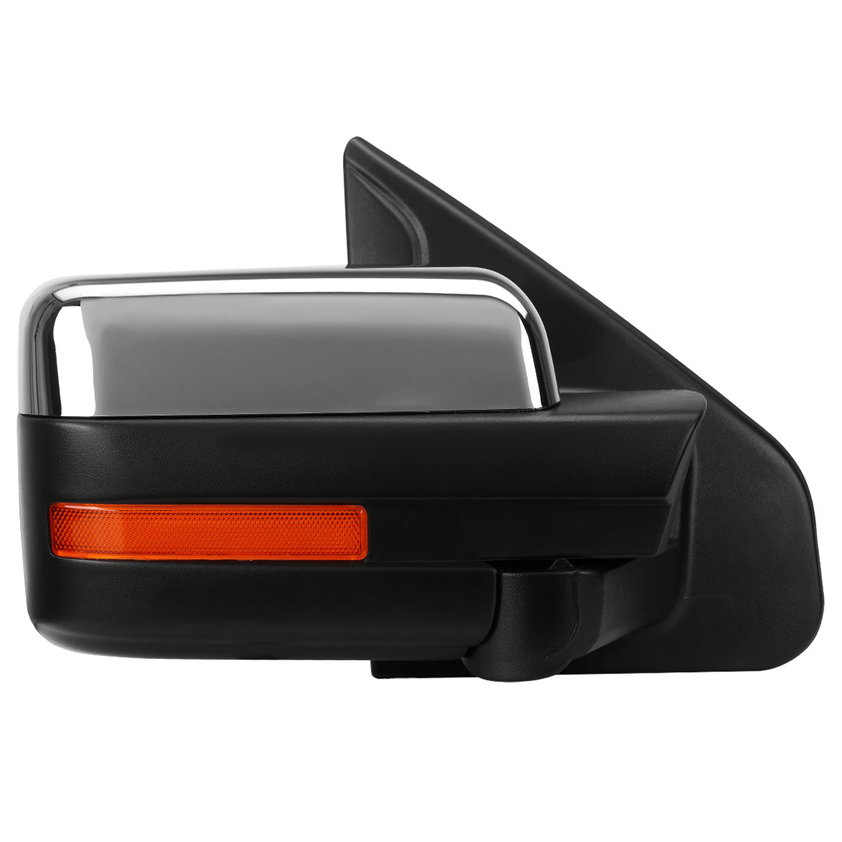 RETROVISORES EXTENDIBLES TOWING MIRROR - 04-14 FORD F-150 - RIGHT - MANUAL W/O HEATED - LED AMBER SIGNAL - CHROME