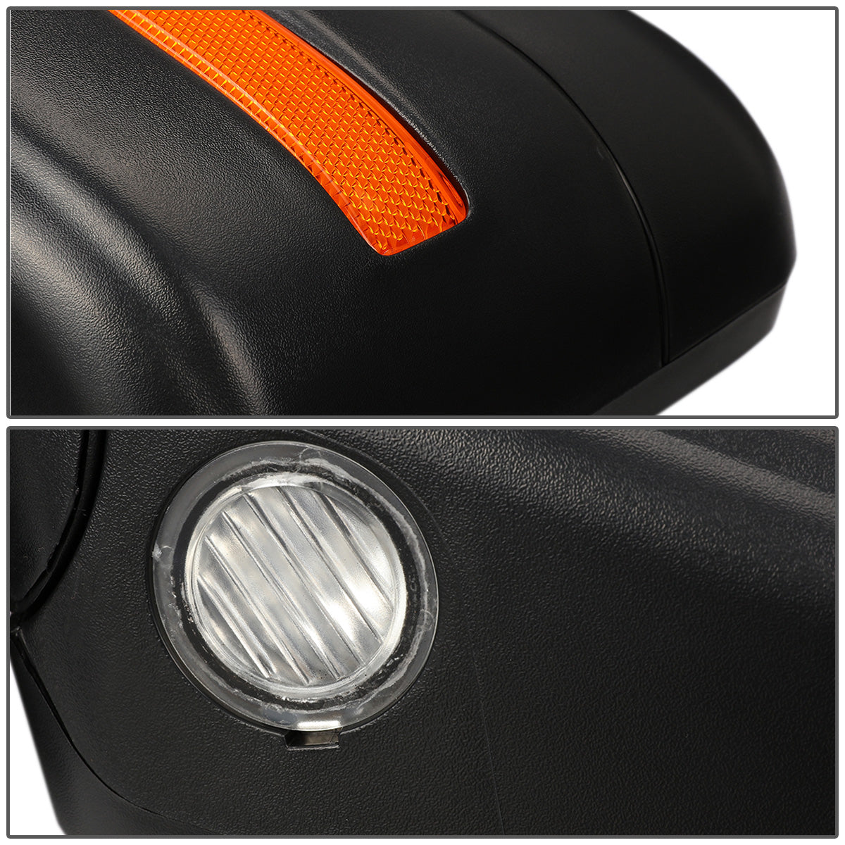 RETROVISORES EXTENDIBLES TOWING MIRROR - 04-14 FORD F-150 - LEFT - POWERED W/ HEATED - AMBER SIGNAL - BLACK