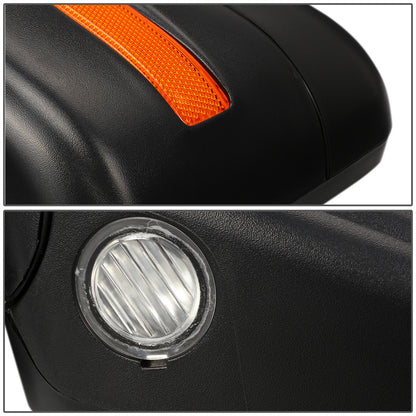 RETROVISORES EXTENDIBLES TOWING MIRROR - 04-14 FORD F-150 - LEFT - POWERED W/ HEATED - AMBER SIGNAL - BLACK