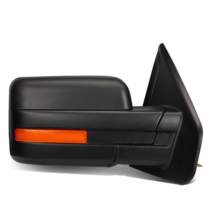 RETROVISORES EXTENDIBLES TOWING MIRROR - 04-14 FORD F-150 - RIGHT - POWERED W/ HEATED - AMBER SIGNAL - BLACK