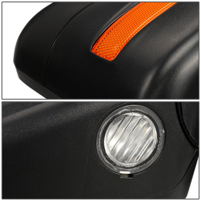 RETROVISORES EXTENDIBLES TOWING MIRROR - 04-14 FORD F-150 - RIGHT - POWERED W/ HEATED - AMBER SIGNAL - BLACK