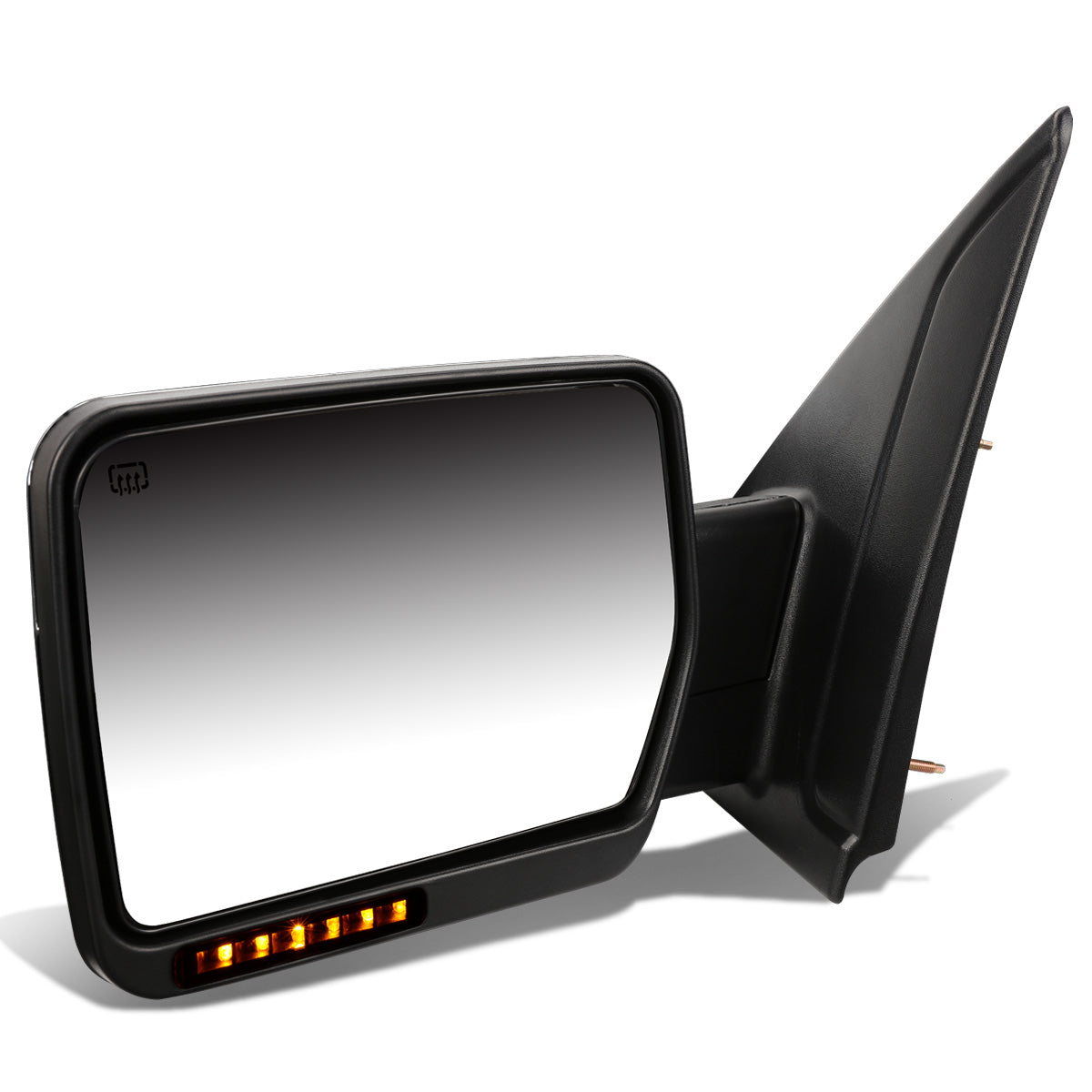 RETROVISORES EXTENDIBLES TOWING MIRROR - 04-14 FORD F-150 - LEFT - POWERED W/ HEATED - AMBER SIGNAL - CHROME