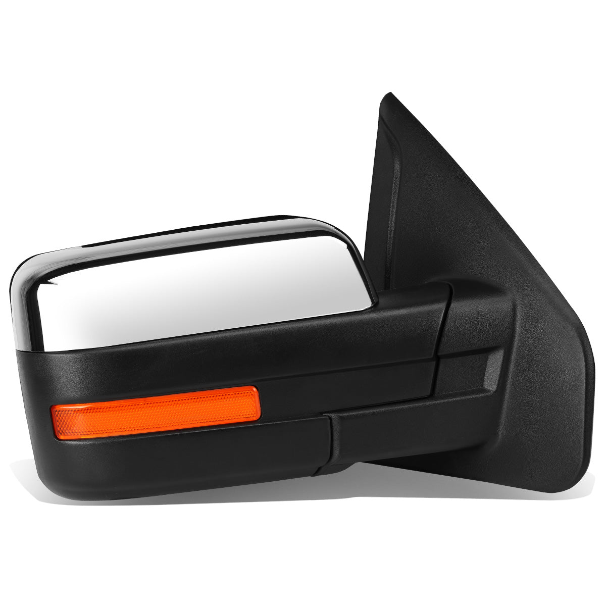 RETROVISORES EXTENDIBLES TOWING MIRROR - 04-14 FORD F-150 - RIGHT - POWERED W/ HEATED - AMBER SIGNAL - CHROME